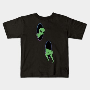 Alien space portal Kids T-Shirt